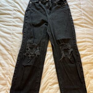 Wild Fable Black Distressed Boyfriend Jeans